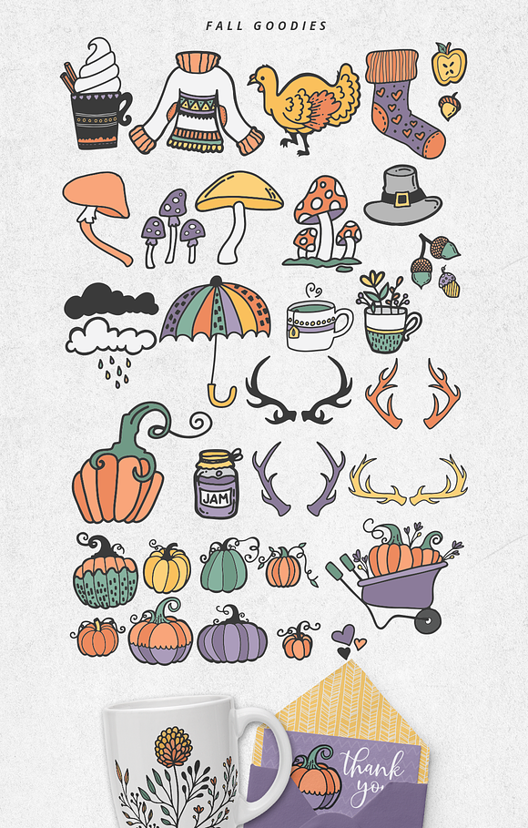 Fantastic Fall Illustration Pack in Illustrations - product preview 6