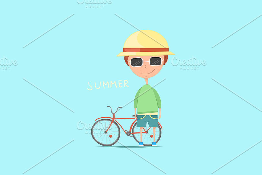 Vector illustration.Summer time. in Illustrations - product preview 8