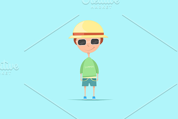 Vector illustration.Summer time. in Illustrations - product preview 2