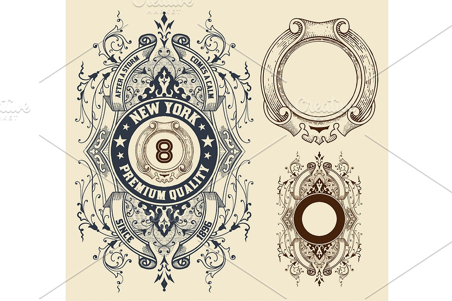 Retro design with elements. in Illustrations - product preview 8
