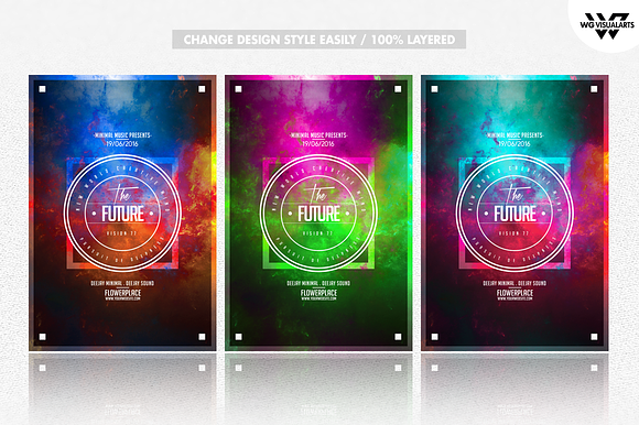 THE FUTURE Flyer Template in Flyer Templates - product preview 2