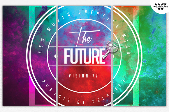 THE FUTURE Flyer Template in Flyer Templates - product preview 3