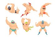 Lucha libre characters. Mexican