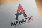 Alpha A Letter Logo