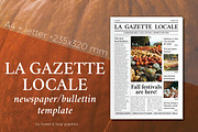 Gazette locale bulletin template
