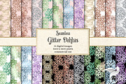 Glitter Dahlia Digital Paper