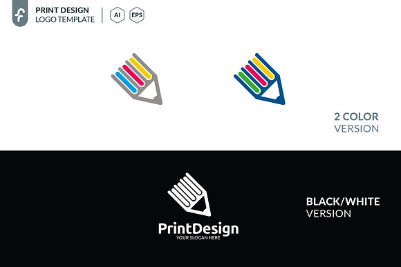 Print Design Logo in Logo Templates - product preview 3
