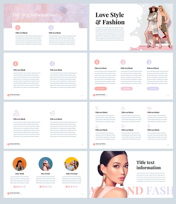 Beauty and Fashion Keynote Template in Keynote Templates - product preview 4