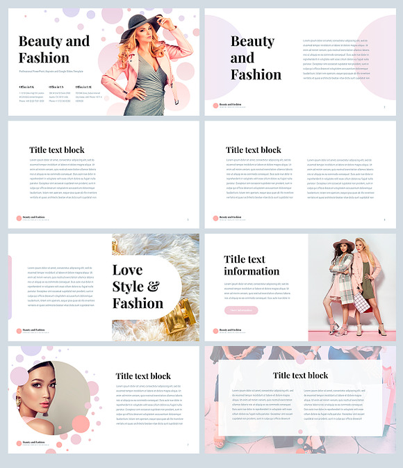 Beauty and Fashion Keynote Template in Keynote Templates - product preview 5