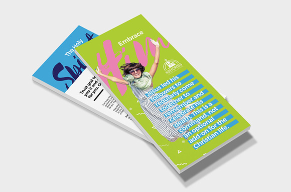 Modern Church DL Card Template in Flyer Templates - product preview 3