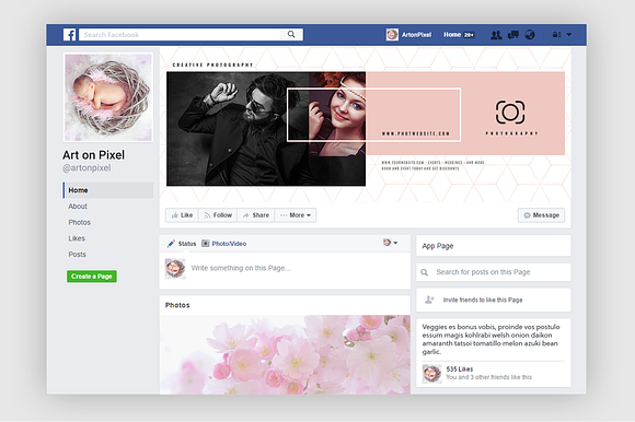 Modern Pastel Facebook Cover Pack in Facebook Templates - product preview 6