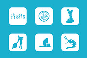 Barcelona simple icons