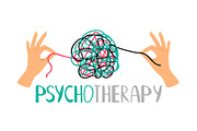 Psychotherapy concept icon