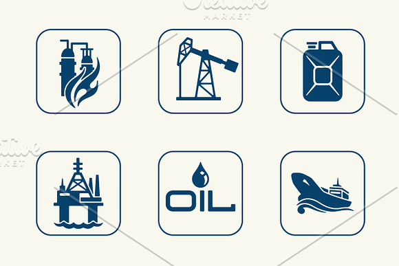 oil and gas simple icons in Simple Icons - product preview 2