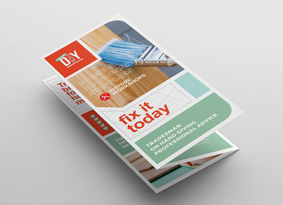 DIY Tool Supply Tri-Fold Brochure in Brochure Templates - product preview 2