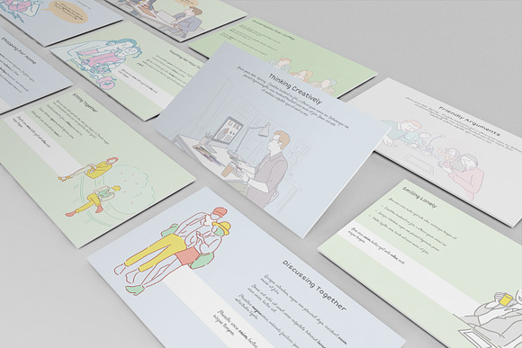 Human Emotions Illustrative Keynote in Keynote Templates - product preview 2