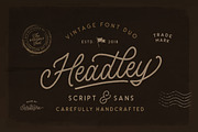 Headley - Vintage Font Duo (30% OFF)