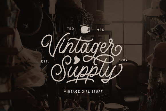 Headley - Vintage Font Duo (30% OFF) in Script Fonts - product preview 5