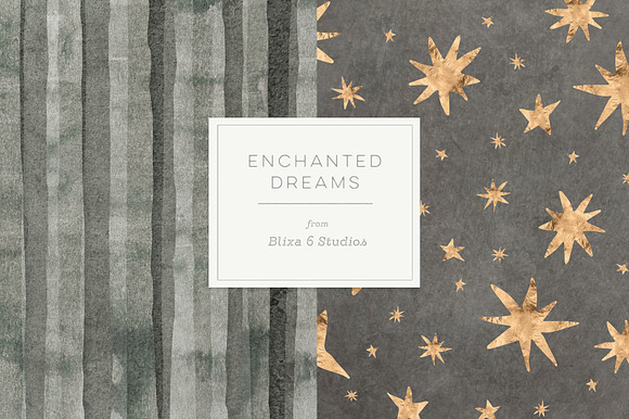 Enchanted Dreams & Golden Hygge in Patterns - product preview 2
