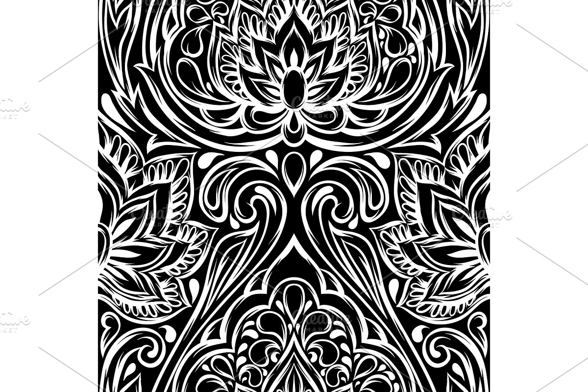 Indian ethnic seamless pattern. in Patterns - product preview 8