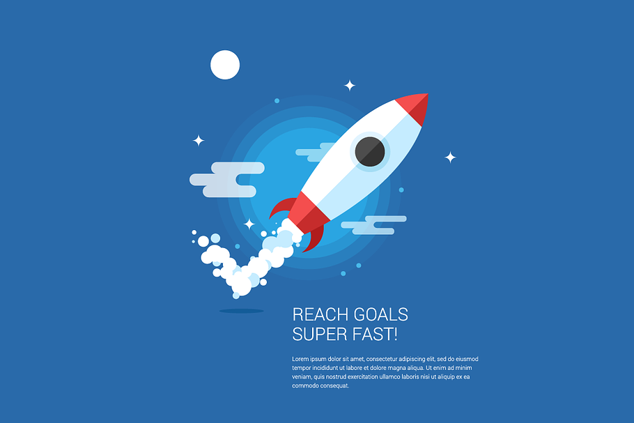 Flat check mark rocket in Presentation Templates - product preview 8
