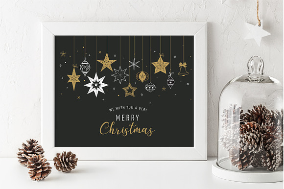 Hand drawn Christmas decorations in Hand Drawn Icons - product preview 3