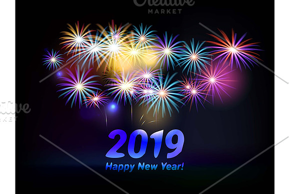 Happy New Year 2019! in Graphics - product preview 2