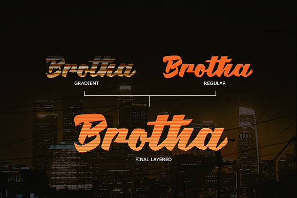 Brotha Script in Script Fonts - product preview 5