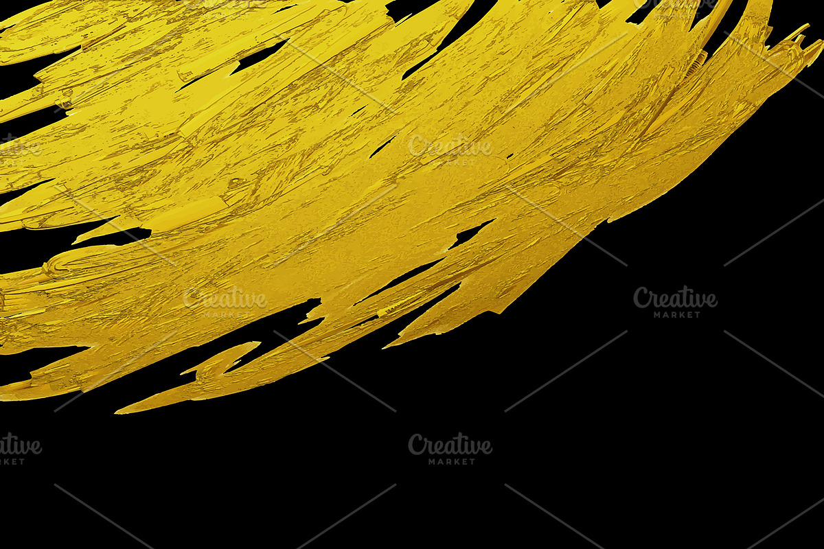 Gold brush stroke background in Illustrations - product preview 8
