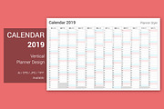 Calendar 2019 Planner Design