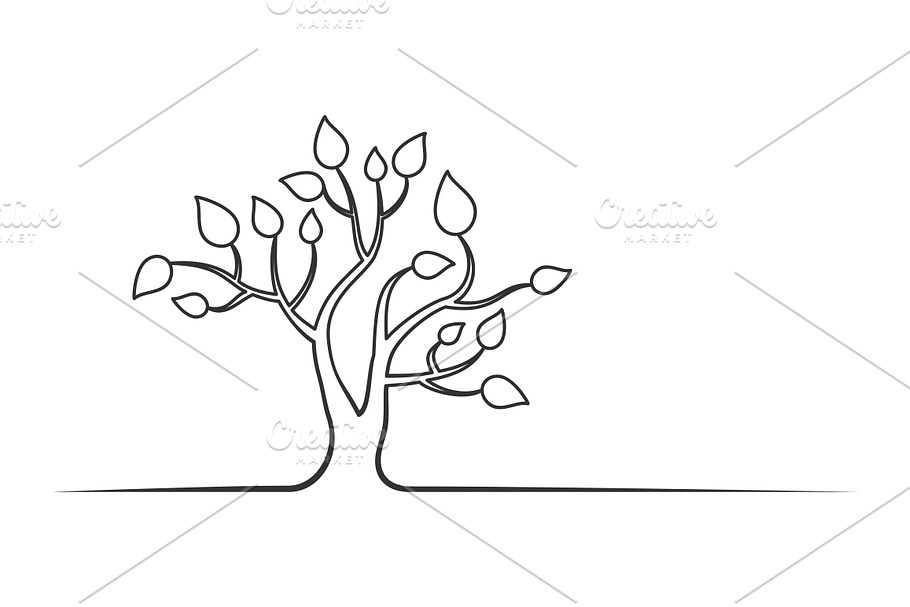 Tree line in Illustrations - product preview 8