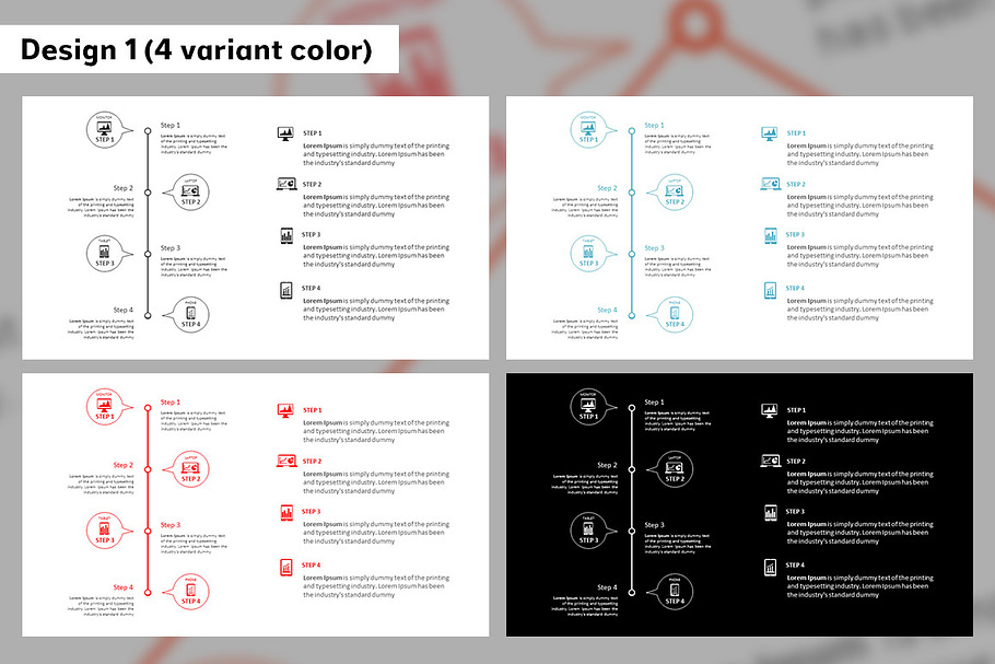 Powerpoint Step Template Vol.1