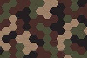 Hexagon green geometric camo