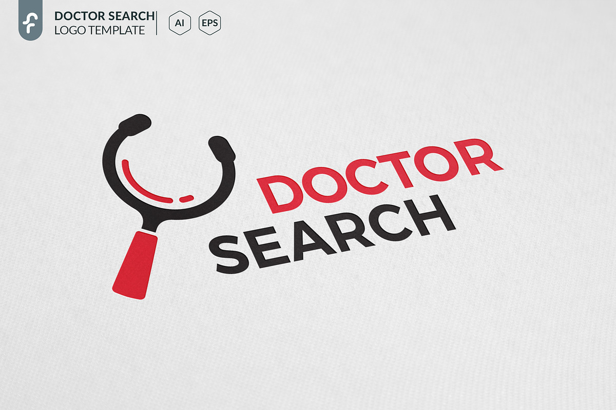 Doctor Search Logo in Logo Templates - product preview 8