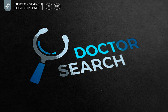 Doctor Search Logo in Logo Templates - product preview 1