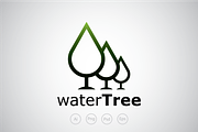 Water Tree Logo Template