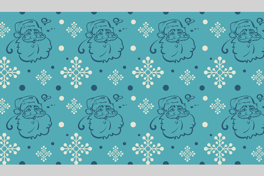  Christmas, seamless pattern, retro in Patterns - product preview 8