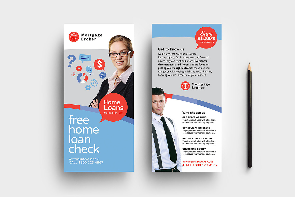 Corporate DL Card Template in Flyer Templates - product preview 8