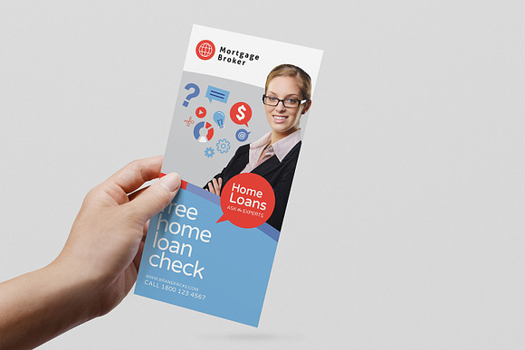 Corporate DL Card Template in Flyer Templates - product preview 1