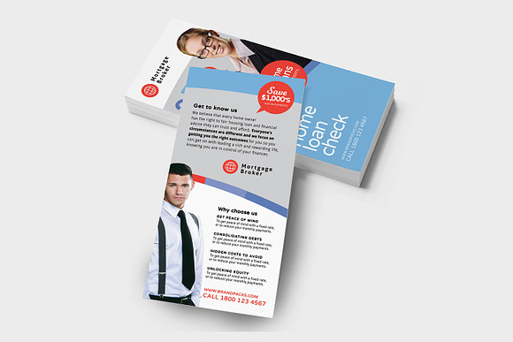 Corporate DL Card Template in Flyer Templates - product preview 2
