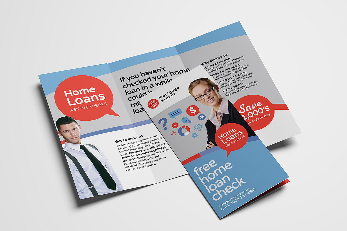 Corporate Trifold Brochure Template in Brochure Templates - product preview 8