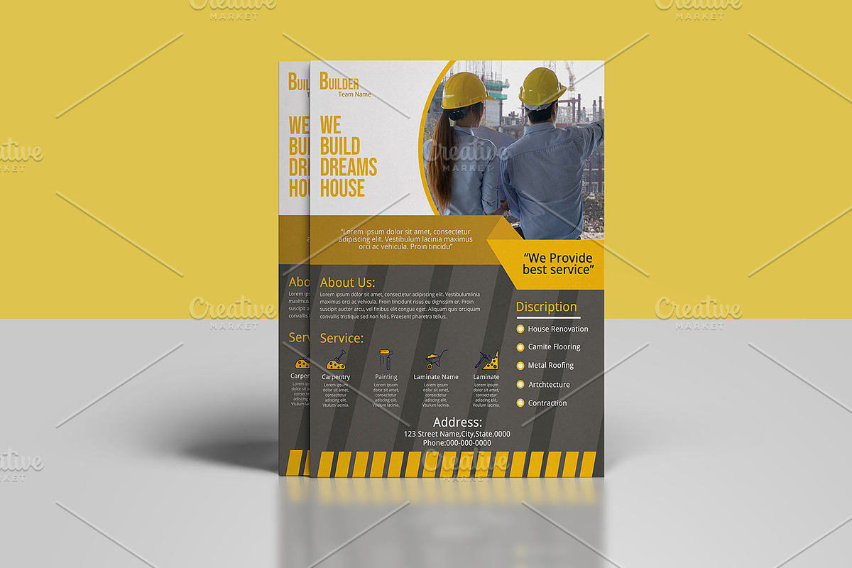 Construction Flyer V880 in Flyer Templates - product preview 8