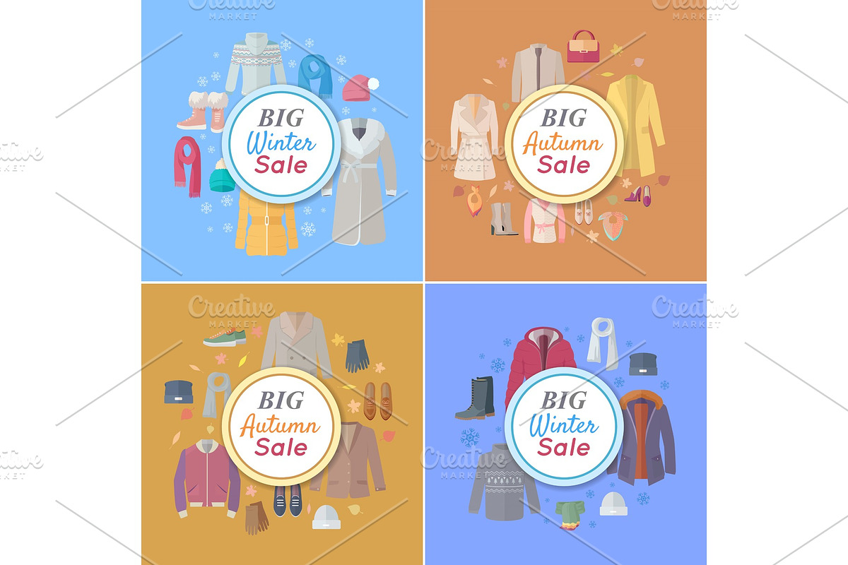 Seasonal Sales Vector Concepts in in Illustrations - product preview 8