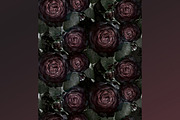 Dark Rose Tileable Pattern