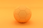 Soccer ball in one tone color.