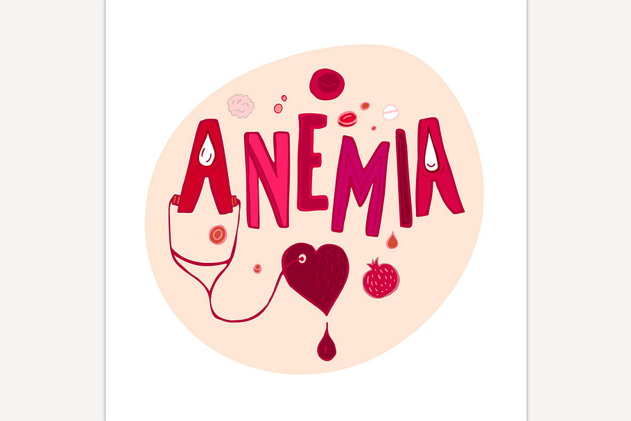 Anemia doodles background in Illustrations - product preview 8