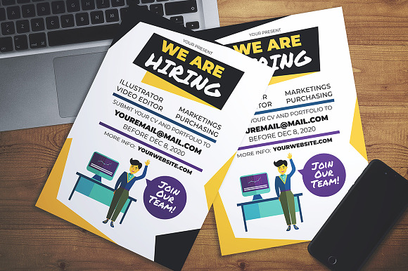 Job Vacancy Flyer in Flyer Templates - product preview 2