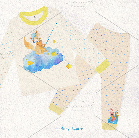 Sleeping kids and animals in Illustrations - product preview 2
