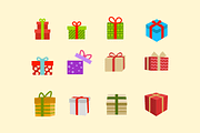 12 Christmas Present Icons