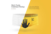 Men's Trunks Underwear Mockup